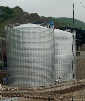 开州粮食钢板仓的安装全过程不用热焊接